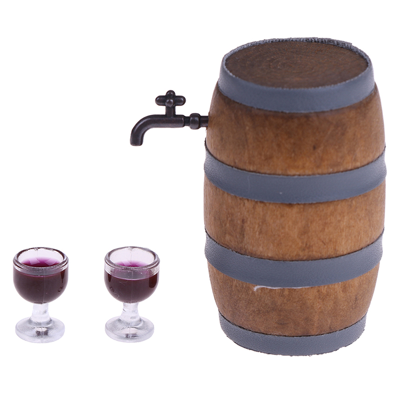 Beer Wine Hobby - Mini-Rotweinfass aus Holz, Miniatur-Bierfass, Bierfass, Bierfass