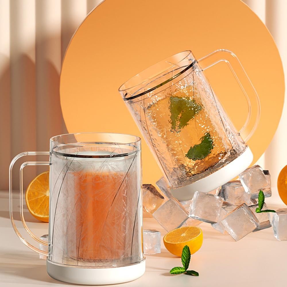 Beer Mug Handled - Haushalts-Getränkebecher mit Griff, PET/PP, doppelwandig, 20oz,