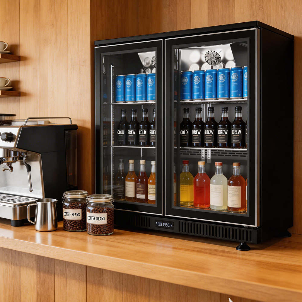 Wine Beer Mini Fridge - CE/RoHS 2-Türiger Bar-Kühlschrank 200L 7,06 Cu.Ft