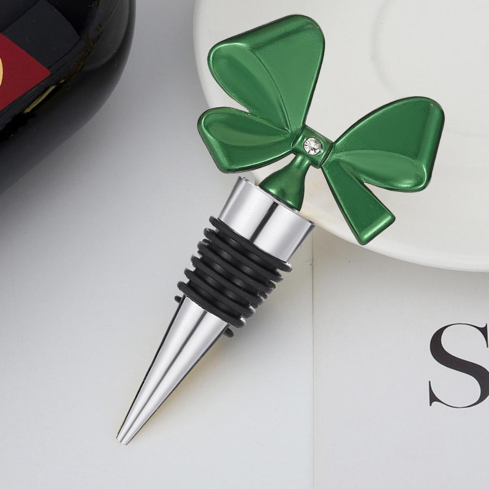 Bottle Stopper Set - Weinverschluss mit Schleifendesign, wiederverwendbarer Silikon-Weinflaschenverschluss-Set, schleifenförmige