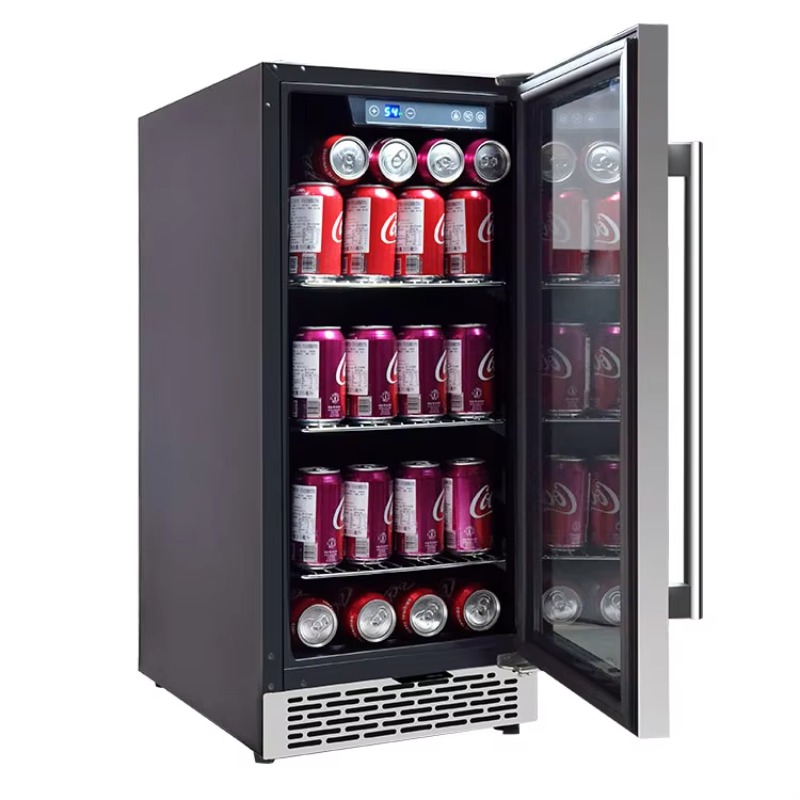 Wine Beer Fridge Small - Kleiner Getränkebar-Kühlschrank, individuelle Kühlschränke, Glastür, Getränkekühler,