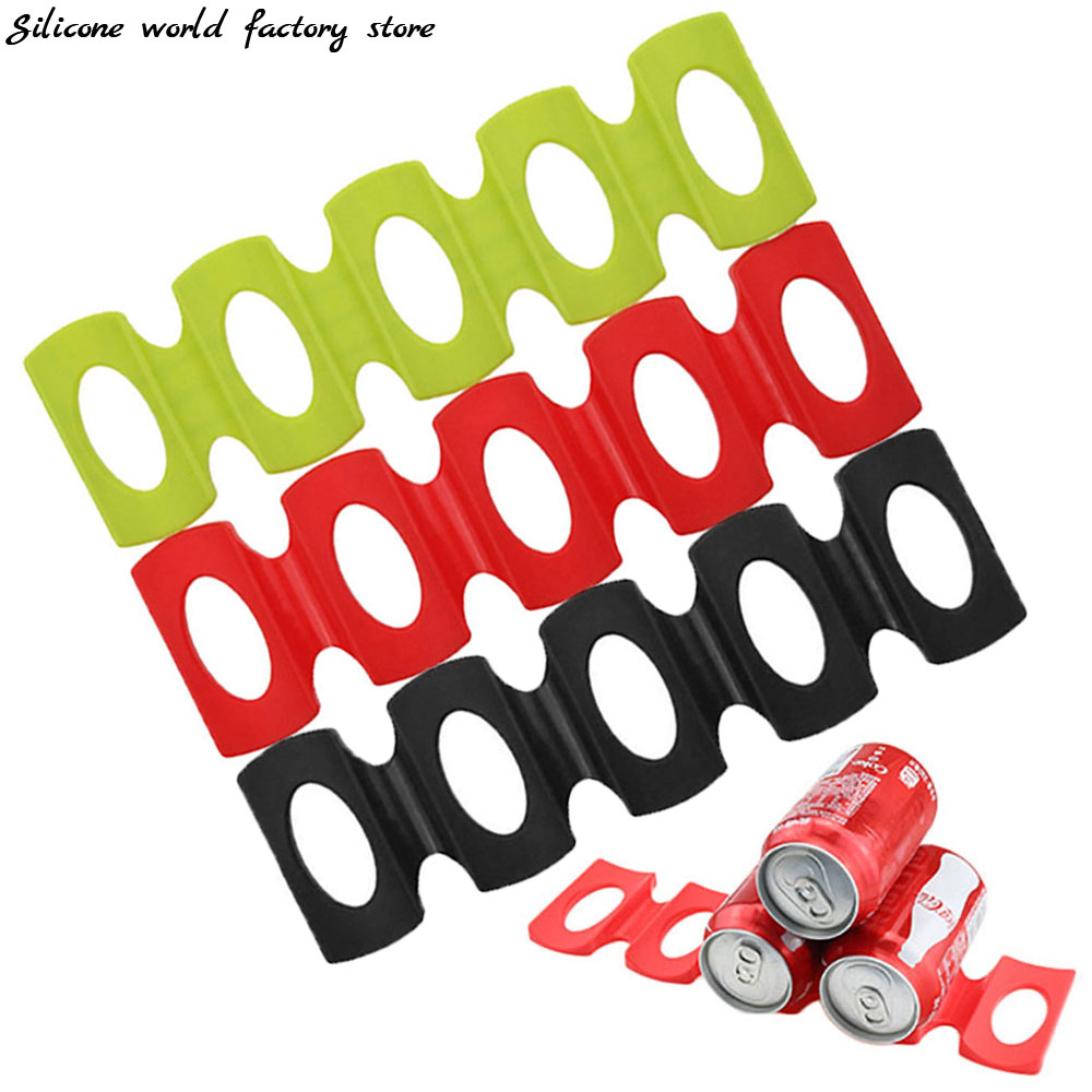 Wine Beer World - Silikon-Getränkedosenhalter für den Kühlschrank, Silikon-Pads, Fliesenpolster,