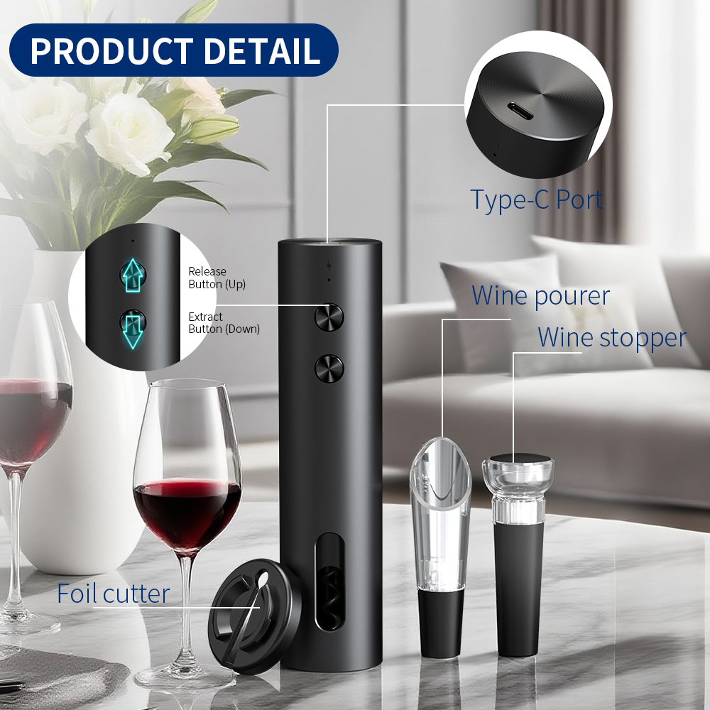 4-in-1 Elektrisches Weinöffner – Bottle Stopper Set Bewertung und Preis