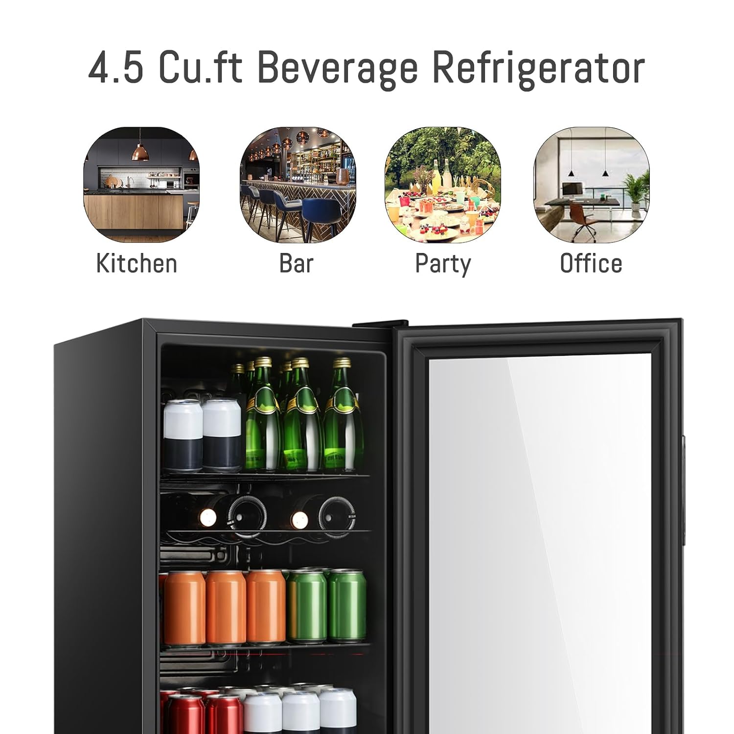 4,5 Kubikfuß Getränkekühlschra – Wine Beer Mini Fridge Bewertung und Preis