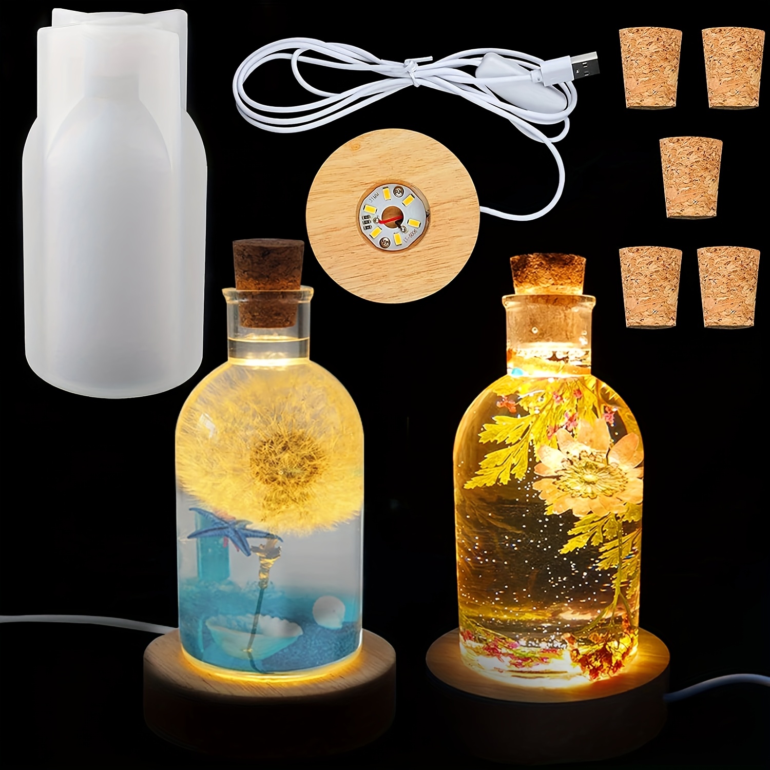 Drift Bottle Light Resin-Forme – Bottle Stopper Set Bewertung und Preis