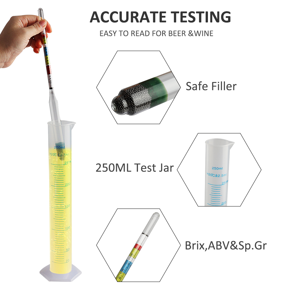 3-Skala-Hydrometer zur Herstel – Beer Wine Hobby Bewertung und Preis