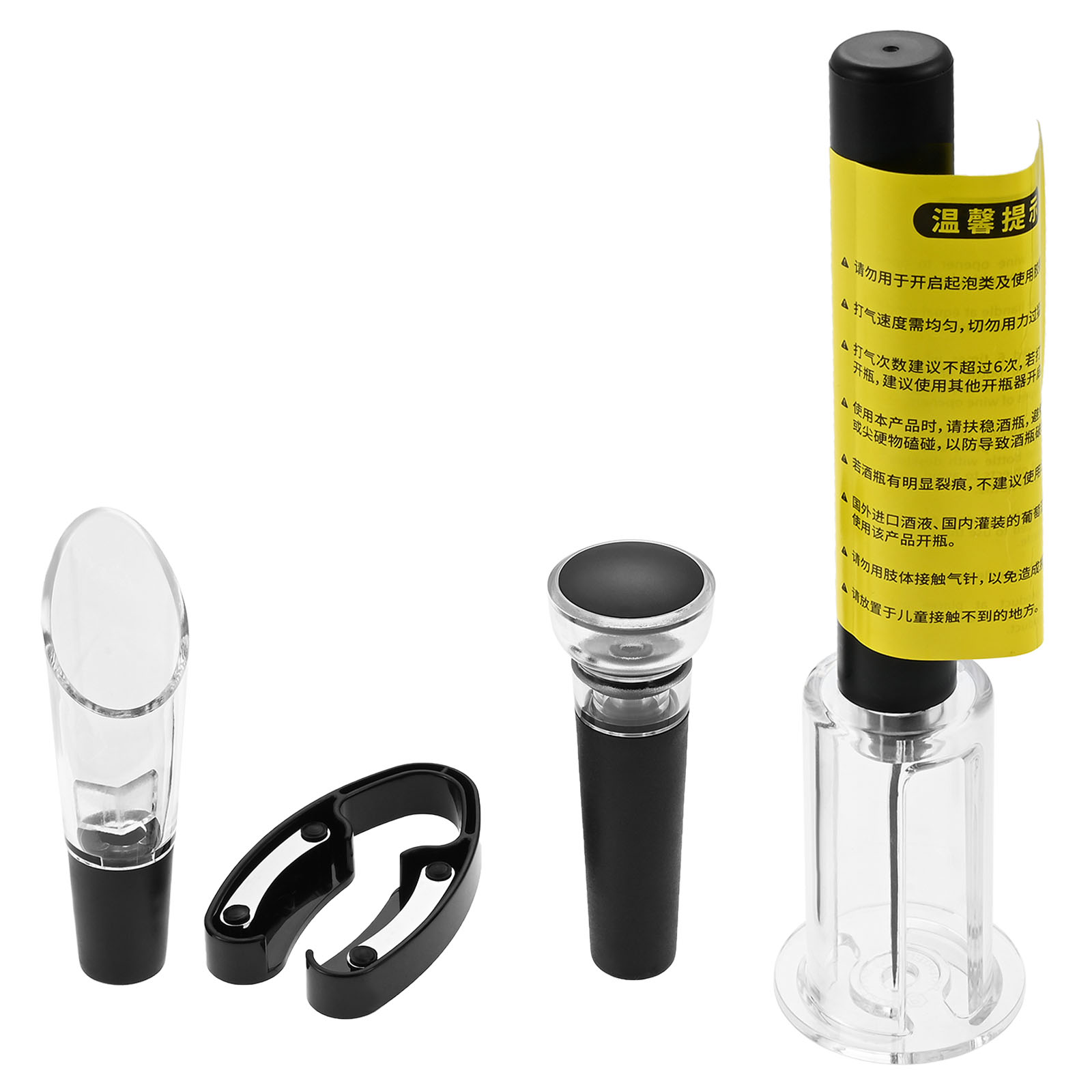 4-teiliges tragbares Luftdruck – Bottle Stopper Set Bewertung und Preis