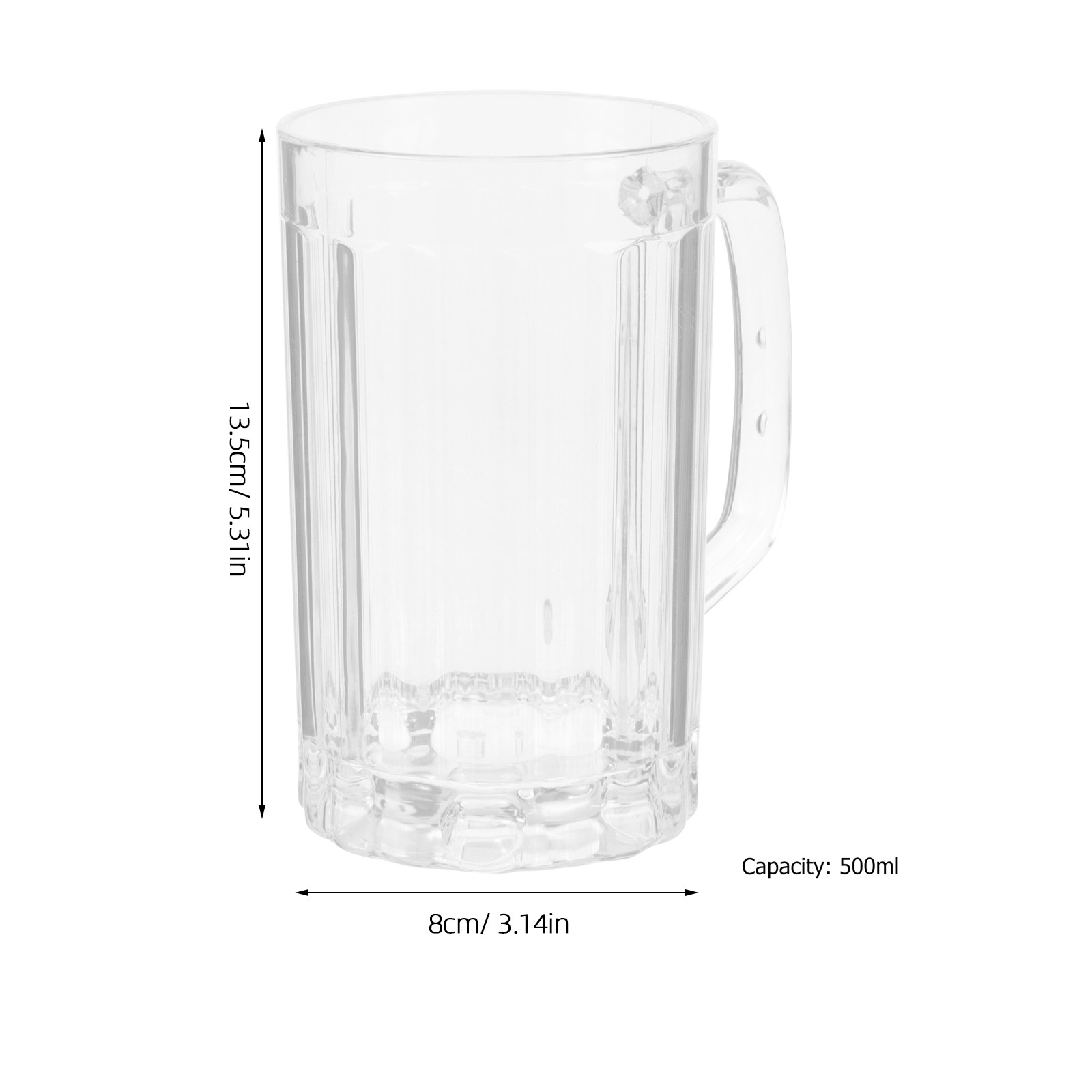 2 Stück 500ml Hochwertige Plas – Beer Mug Handled Bewertung und Preis