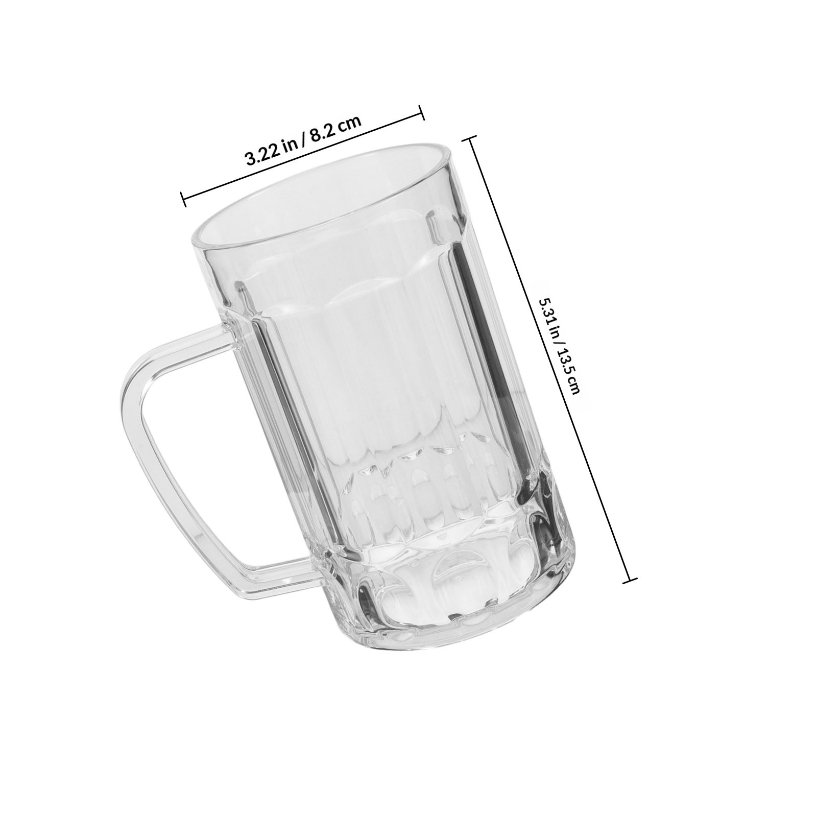 Acryl-Bierkrug mit Henkel für  – Beer Mug Handled Bewertung und Preis