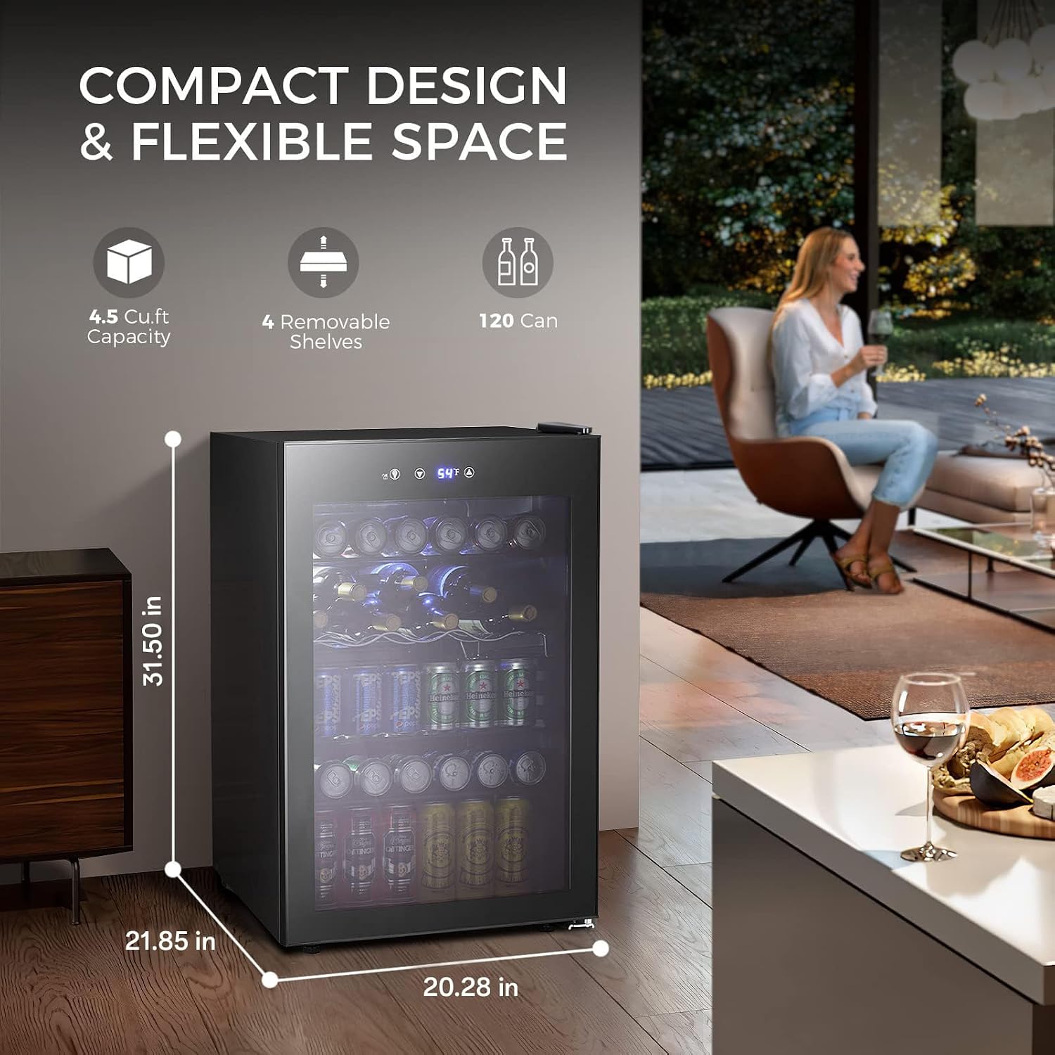 4,5 Kubikfuß Getränkekühler, 1 – Wine Beer Mini Fridge Bewertung und Preis