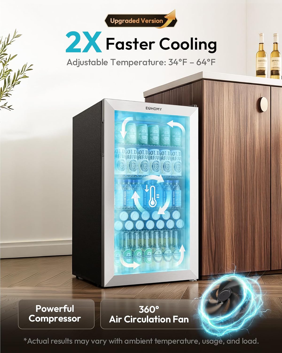 Mini-Kühlschrank für 130 Dosen – Wine Beer Mini Fridge Bewertung und Preis