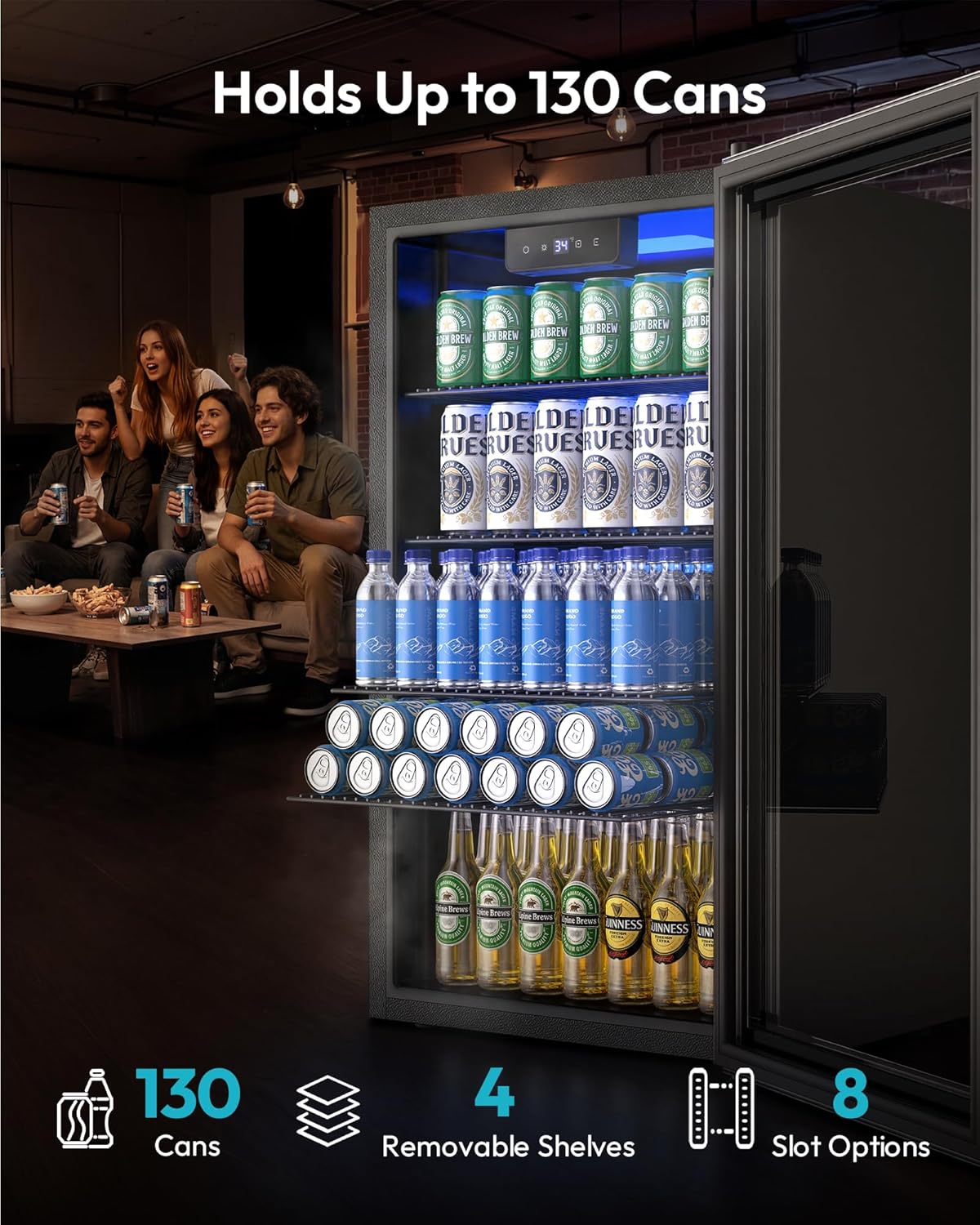 Mini-Kühlschrank für 130 Dosen – Wine Beer Mini Fridge Bewertung und Preis
