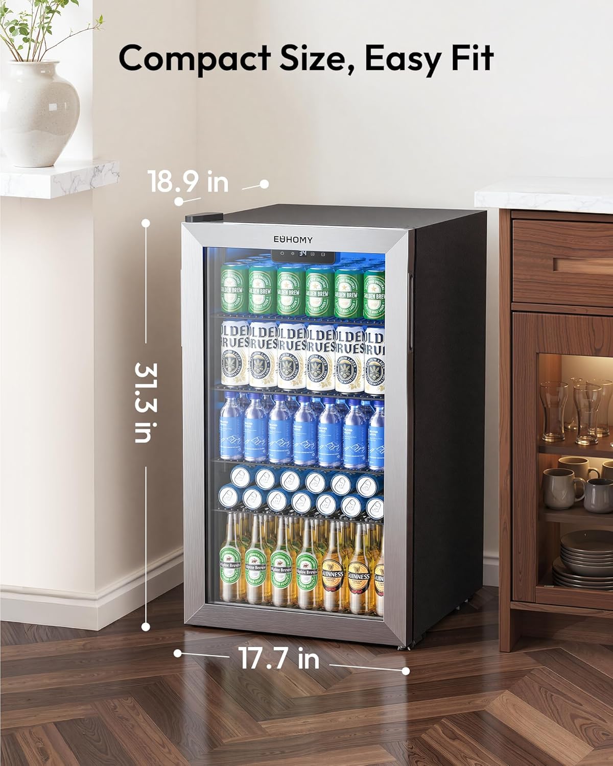 Mini-Kühlschrank für 130 Dosen – Wine Beer Mini Fridge Bewertung und Preis