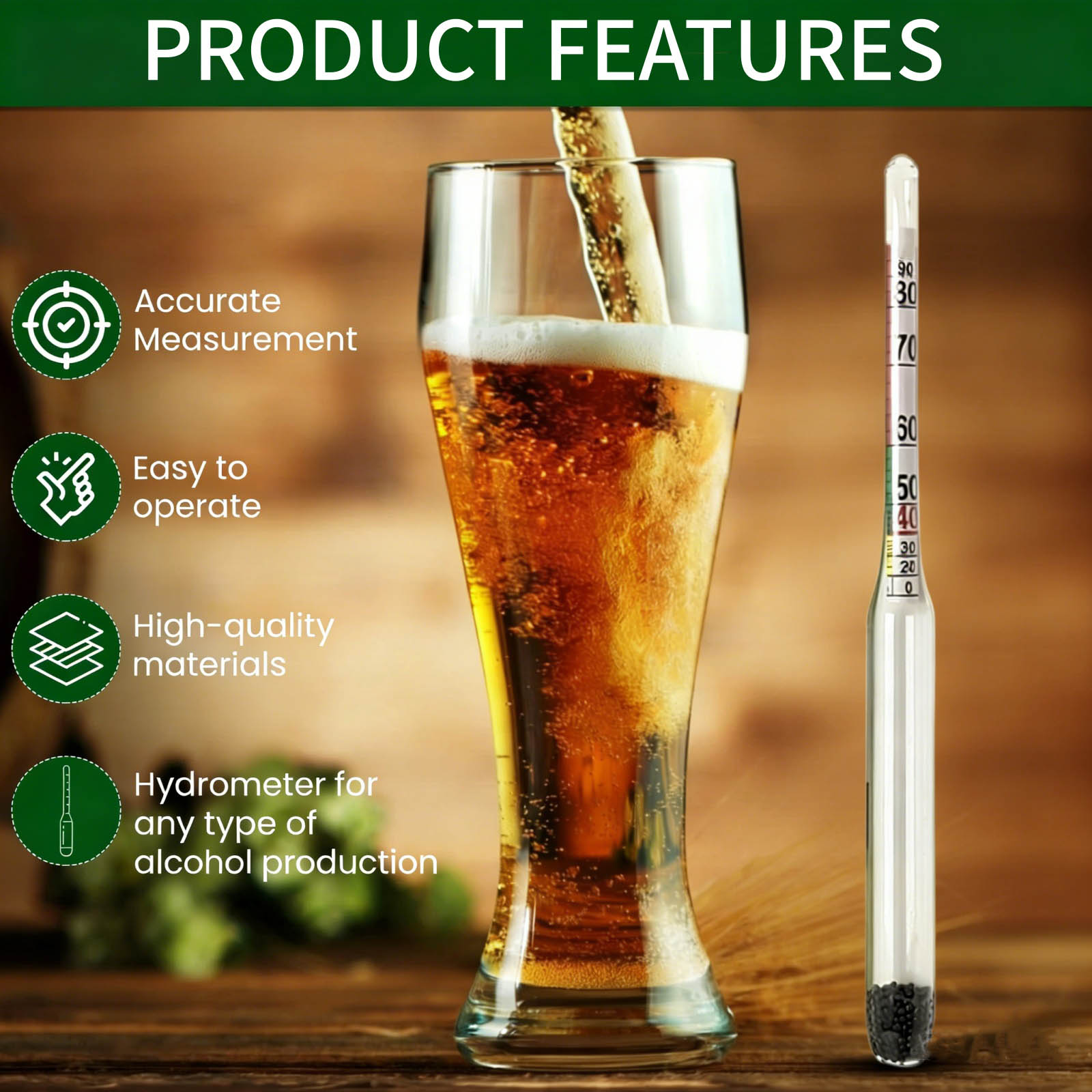 0-96% Glas-Alkoholhydrometer f – Wine Beer And Mead Bewertung und Preis