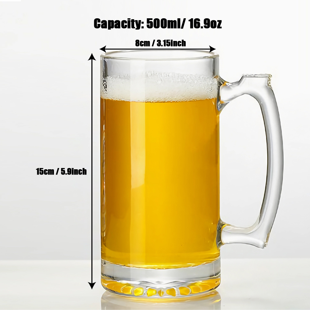 Personalisiertes Bierglas, 500 – Beer Mug Handled Bewertung und Preis