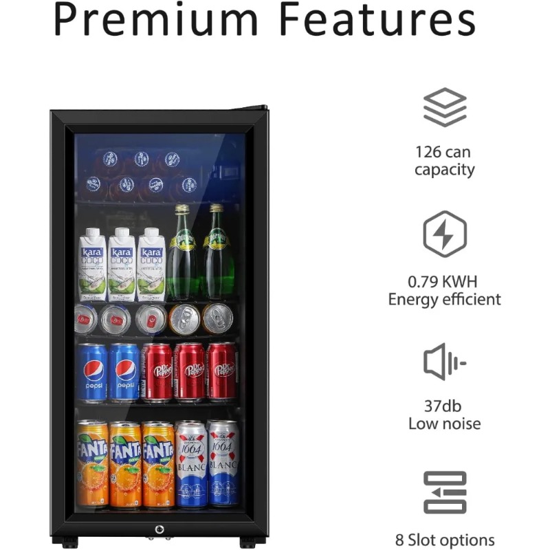 Getränkekühlschrank, 3,2 Cu.ft – Wine Beer Mini Fridge Bewertung und Preis