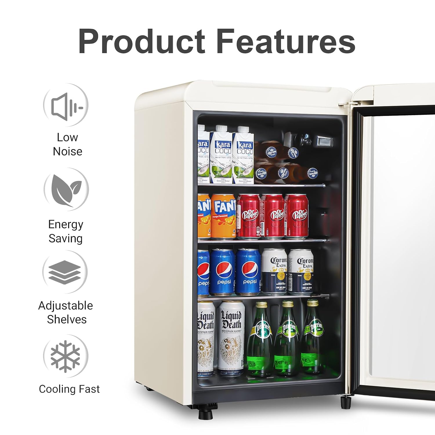 Retro-Getränkekühlschrank, 3,2 – Wine Beer Mini Fridge Bewertung und Preis